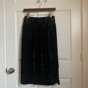 J Crew velvet plaid skirt size xs